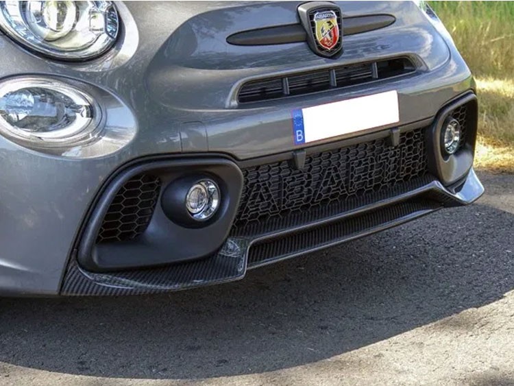 FIAT 500 Front Splitter Lip - Carbon Fiber - New 595 Style - EU